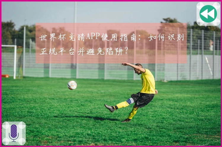 世界杯竞猜APP使用指南：如何识别正规平台并避免陷阱？